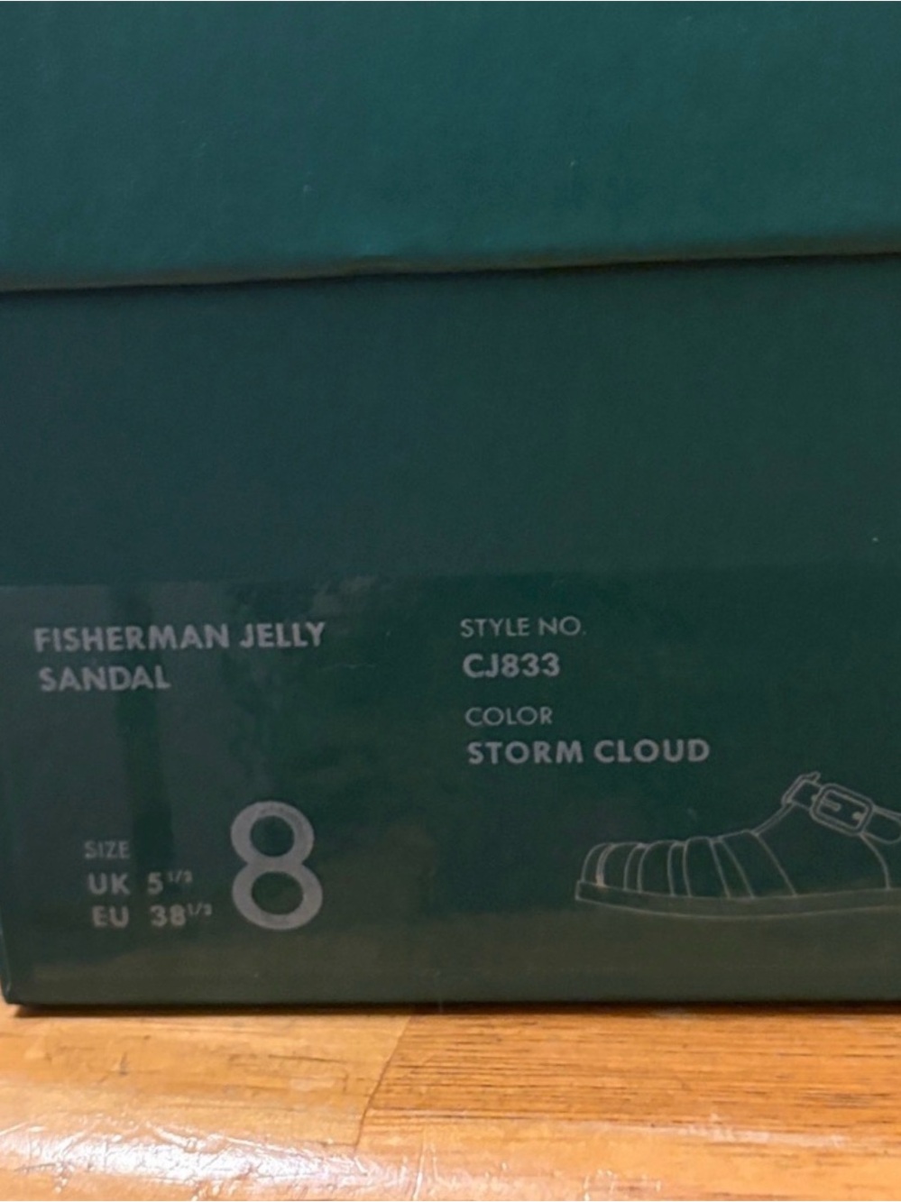 J Crew Women’s Jelly Slingback Sandals in Smoke Gray -Sold Out - Picture 10 of 11